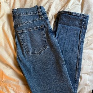 GAP high rise straight jeans